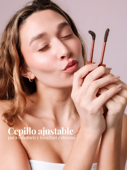 MÁSCARA DE PESTAÑAS TUBING MARRÓN INFUSIONADA CON SÉRUM